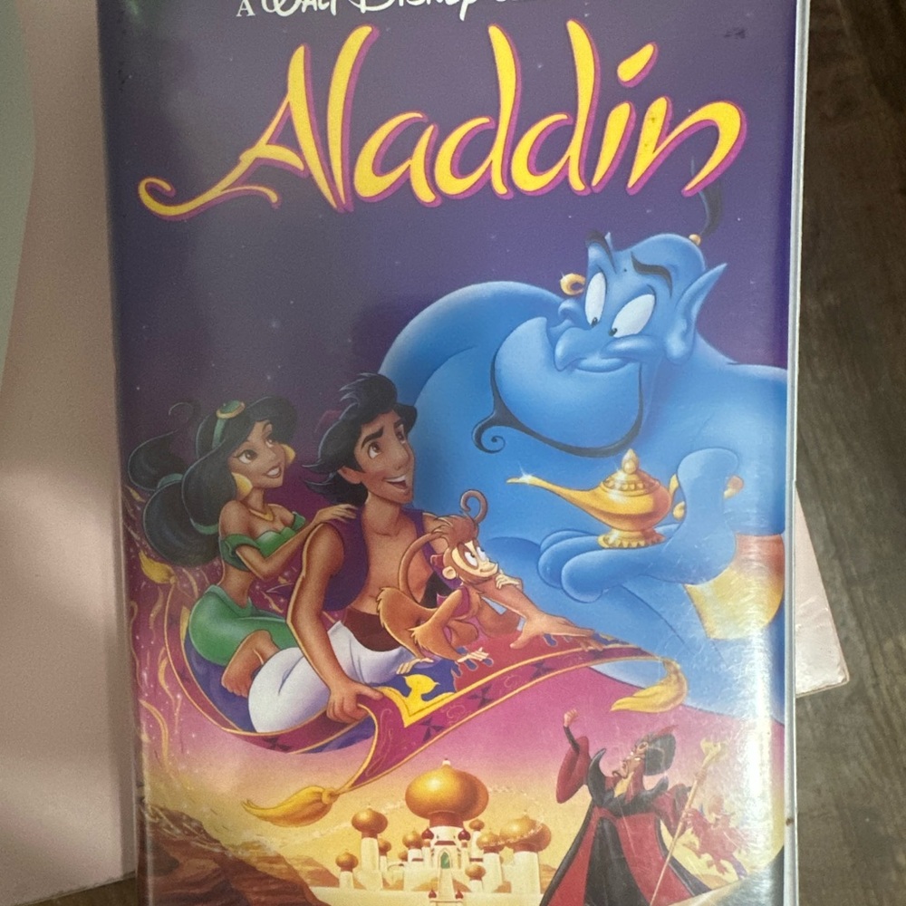 Disney Aladdin Black VHS Tape